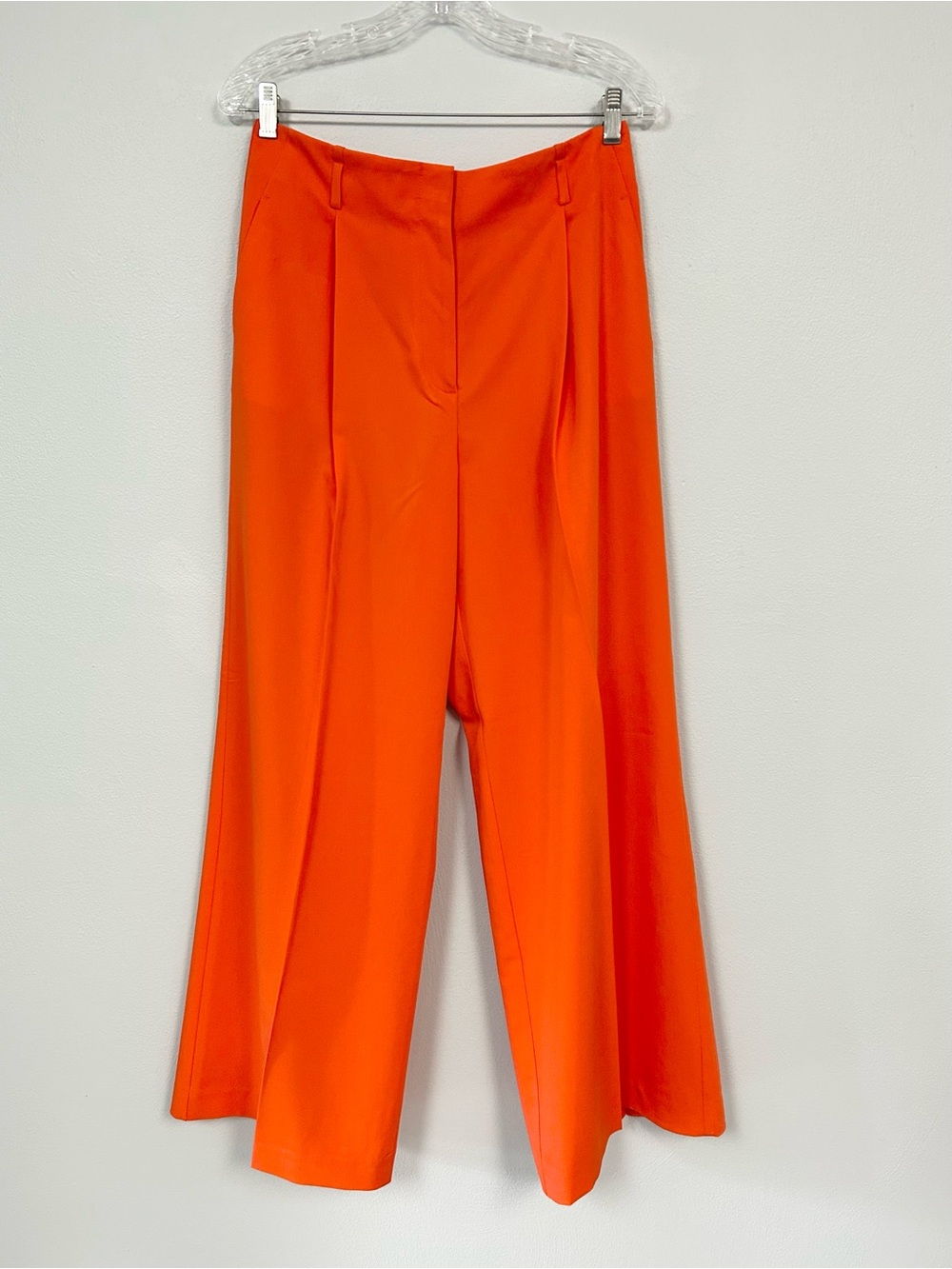 ANN TAYLOR 🥕 High Waist Orange Wide Leg Trousers - Size 6